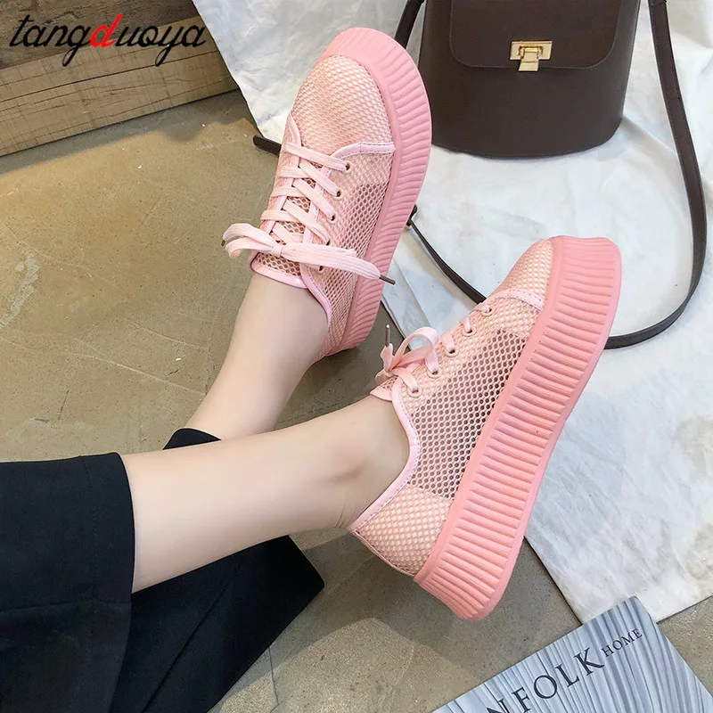 

breathable mesh shoes women summer platform shoes ladies casual shoes breathable footwear shoes zapatos mujer 2019