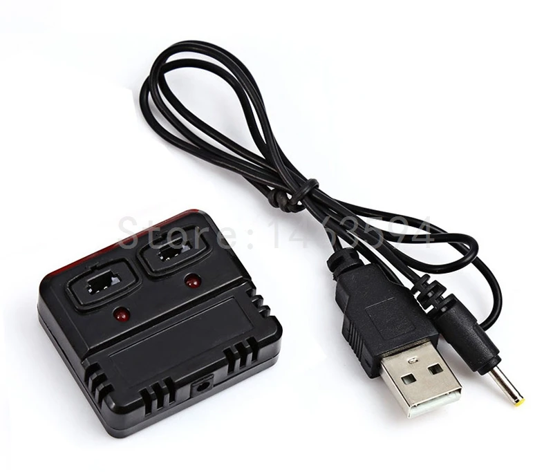 

Charger for XK X100 RC Quadcopter drone spare parts XK X100 USB wire+1 to 2 charger box Free Shipping