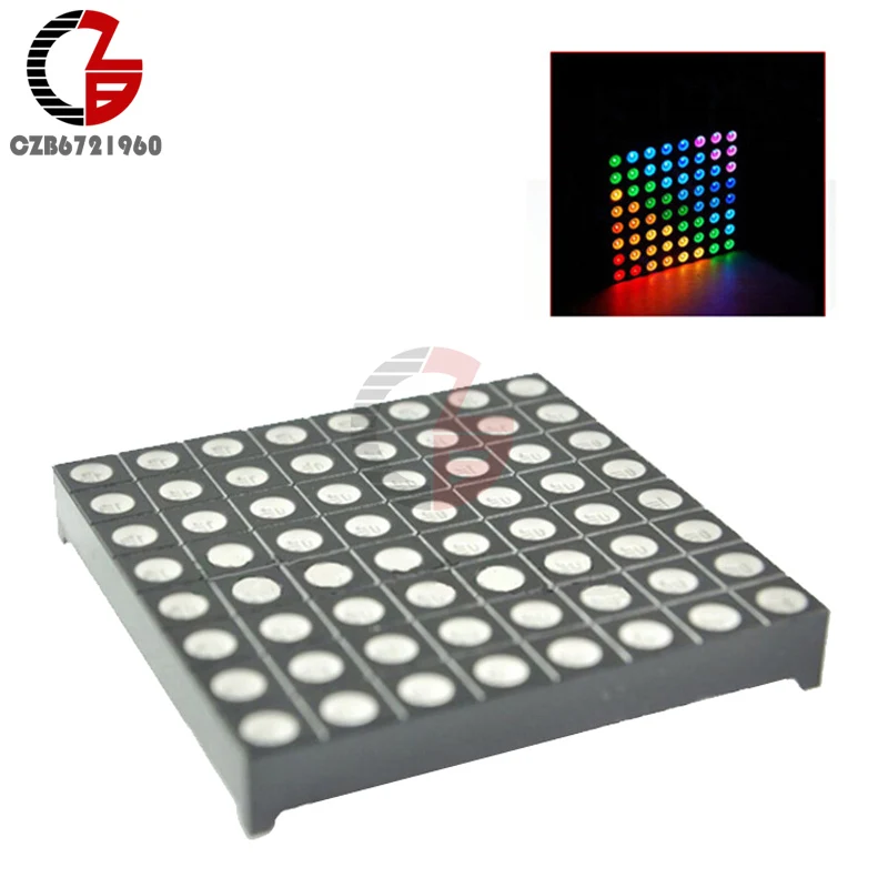 

LED RGB Matrix Module Driver Board 8x8 + Dot Matrix for Arduino AVR top