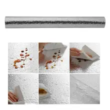 40x100 см Алюминиевая фольга самоклеющиеся водоотталкивающие обои для стикер для кухни DIY украшения дома обои плесени доказательство наклейки