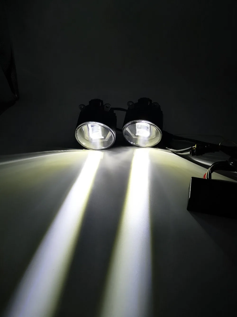3-в-1 функции светодиодный DRL Дневной светильник автомобиля проектор противотуманная фара с желтым сигналом для Ford Explorer 2011 2012 2013