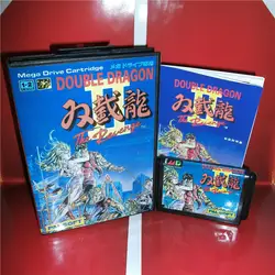 Double Dragon 2 Япония крышка с коробкой и руководством для MD megadrive бытие игровой консоли 16 бит md карты