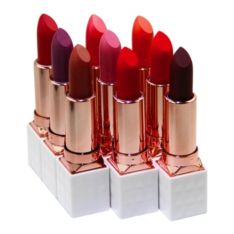 

Beauty Cosmetics Charm Moisturizing Lipstick 9 colors Waterproof Matte LipStick Lip Natural Makeup lipstick sticks Lip Gloss
