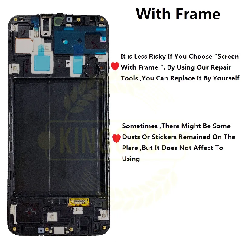 Для Samsung galaxy A30 A305/DS A305F A305FD A305A дисплей с рамкой сенсорный экран дигитайзер в сборе