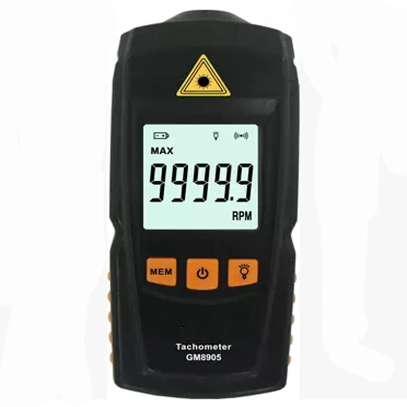 GM8905 digital tachometer, portable Speed Tester photoelectric
