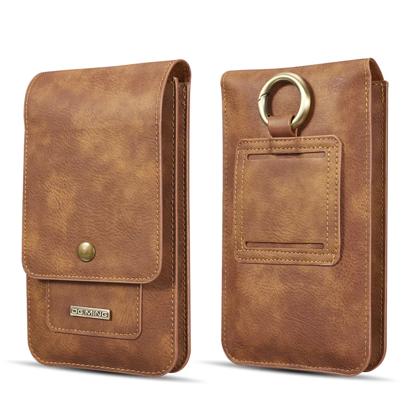 

Universal Leather 6.5 Inch Cowhide Phone Case For iPhone X Xr Samsung Note 8 Leather Pocket Wrap Cover Bag Mobile Phone Case