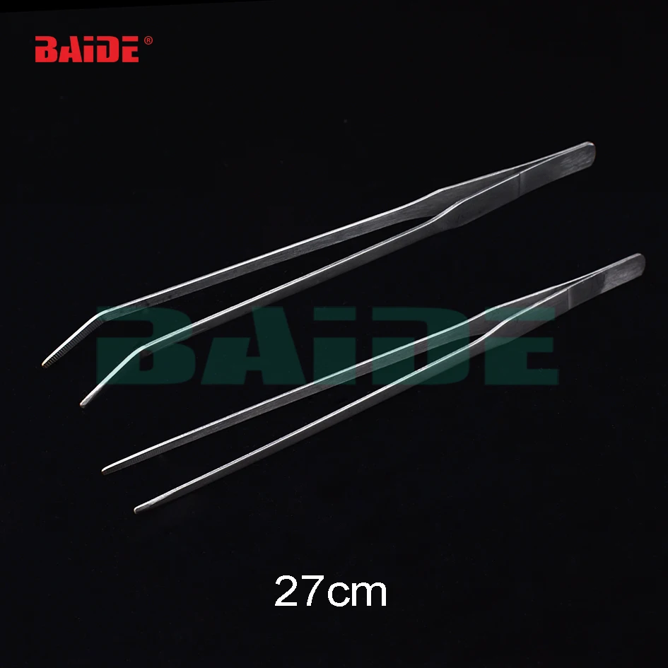 

Stainless Steel 27CM Curved Long Straight Curve Tweezers for Fish Tank Aquarium Plant Shrimp Reef Tank 100pcs/lot