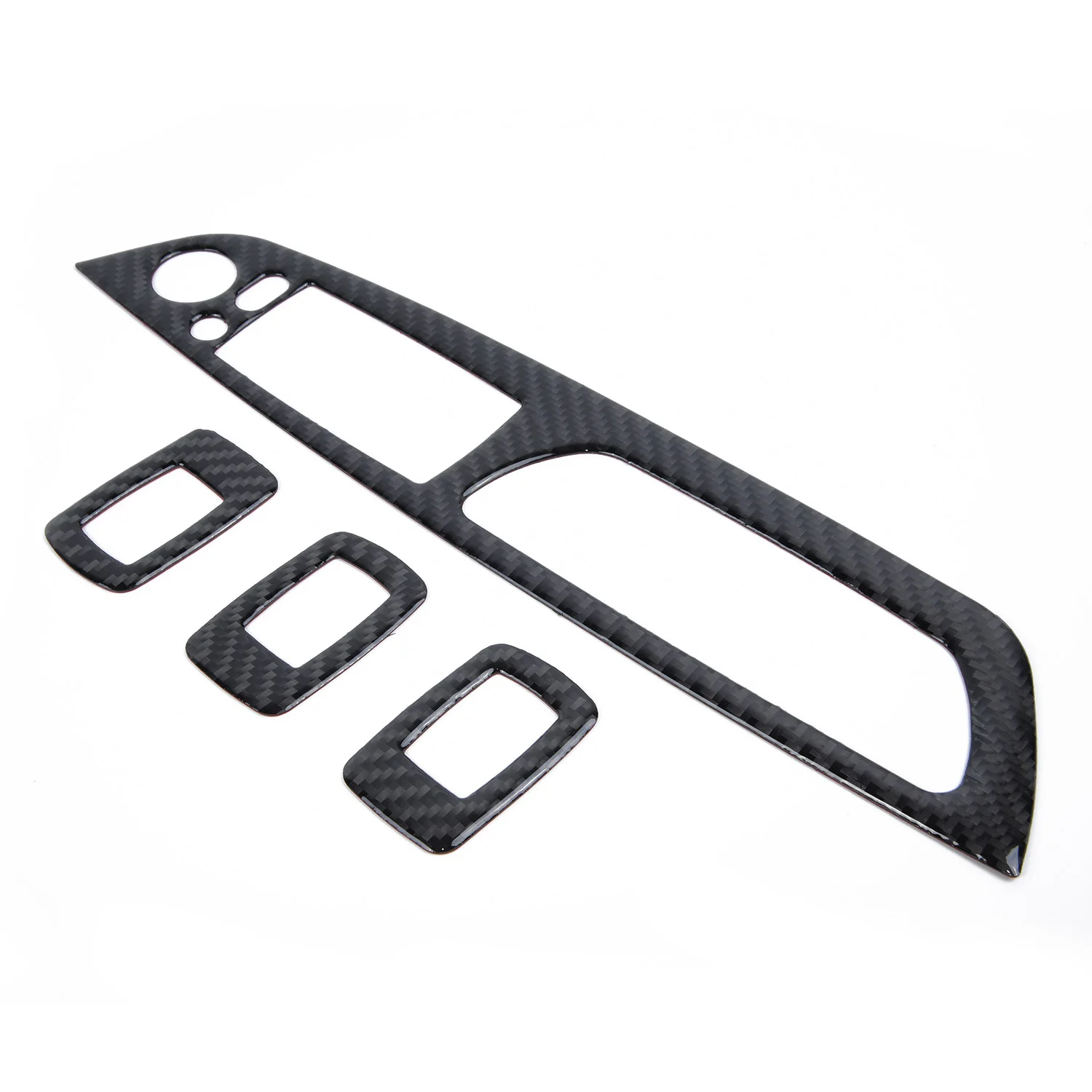 

Doors Window Switch Carbon Fiber Side Trim Armrest Covers For BMW X5 E70 X6 E71