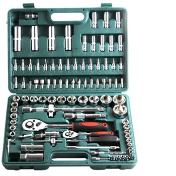 Best 94Pcs Car Repair Tool Kit Socket Set Ratchet Wrench Screwdriver Bits Multifunction Hand Tools For Auto Repair