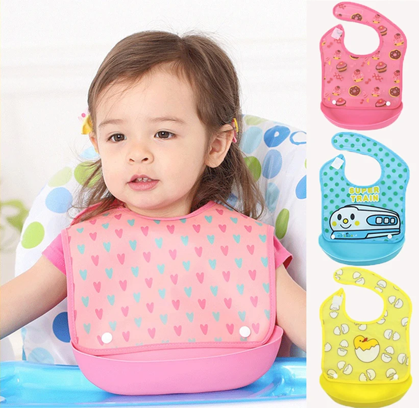 Sunix Baberos Bebes Impermeables Manga Larga Suave Material Para Bebes De 6 Meses A 2 Anos Se Adhiere A Su Trona Babero De Alimentacion Ideal Para Ninos Pequenos Lactancia Y Alimentacion Bebe
