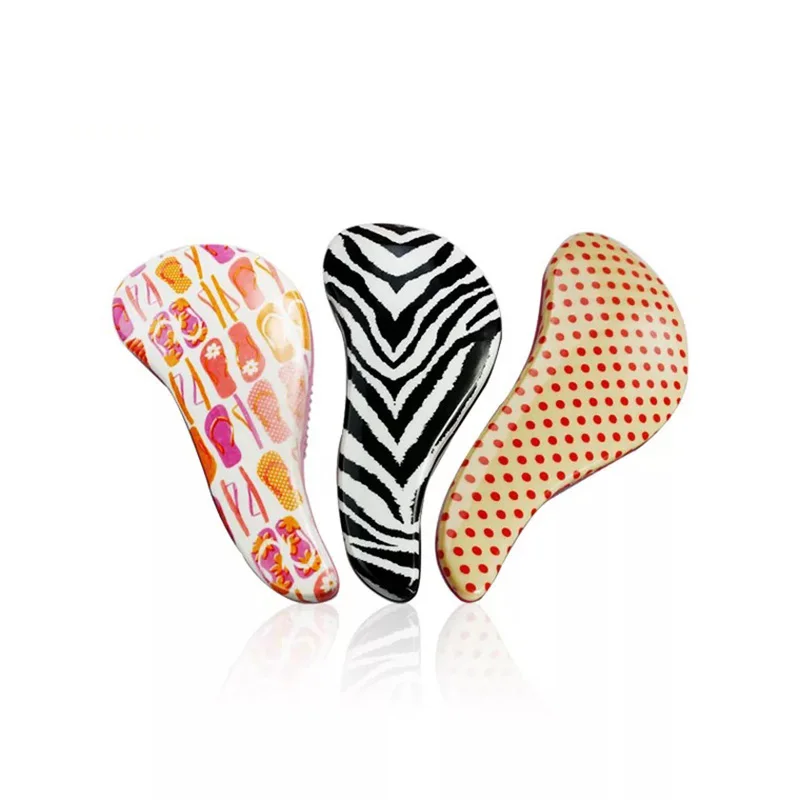 

Magic Anti-static Hair Brush Handle Tangle Detangling Comb Shower Electroplate Massage Comb Salon Hair Styling Tool