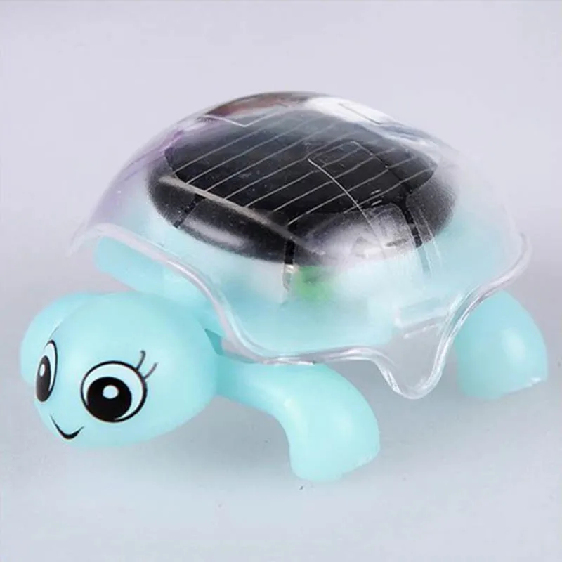 

2017 Mini Moved Solar Energy Gadget Gift Cute Turtle Educational Toy For 4 Colors
