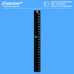 10 шт./лот Бесплатная доставка аквариумный термометр для аквариума (3-25 градусов по Цельсию) с наклейкой на задней стороне