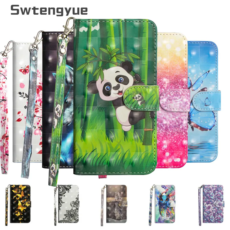 

Flip Wallet Leather case For Huawei P20 lite Panda 3D Bling Cute PU leather Case Cover sFor Huawei P20 Pro/P20 lite Phone case