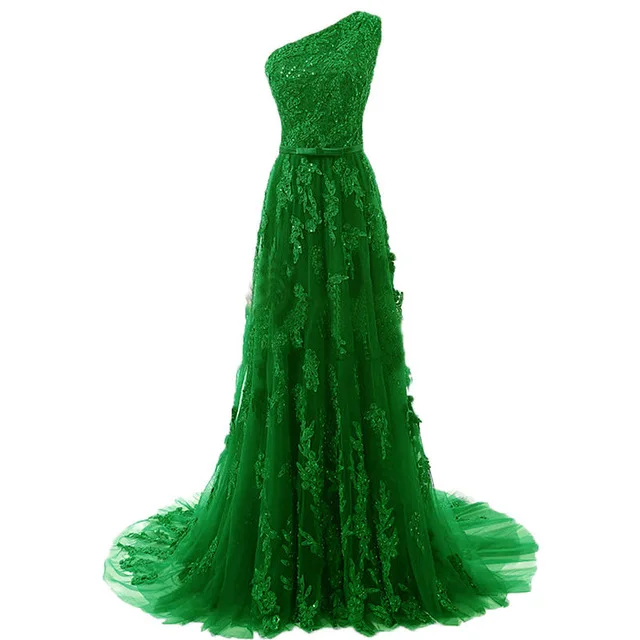 New-Arrival-2018-Long-Evening-Gowns-One-Shoulder-Beading-Appliques-Tulle-Sleeveless-Green-Formal-Party-Dress.jpg_640x640 (3)