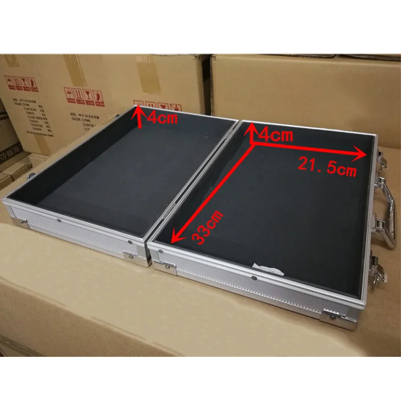 Ящик для инструментов алюминиевый чехол для инструментов чемодан коробка для файлов ударопрочное Оборудование камера корпус ящик для инструментов с предварительно вырезанной пеной