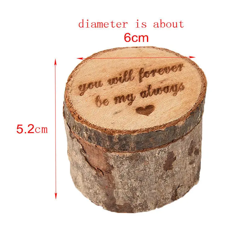 Custom Ring Box Personalized Wedding Valentines Engagement Wooden Ring Bearer Box Rustic Wedding Ring Box Holder