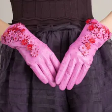 Высокое качество, Kursheuel, роскошные импортные перчатки из овчины, женские мягкие кожаные Теплые наручные женские перчатки, Ku-001