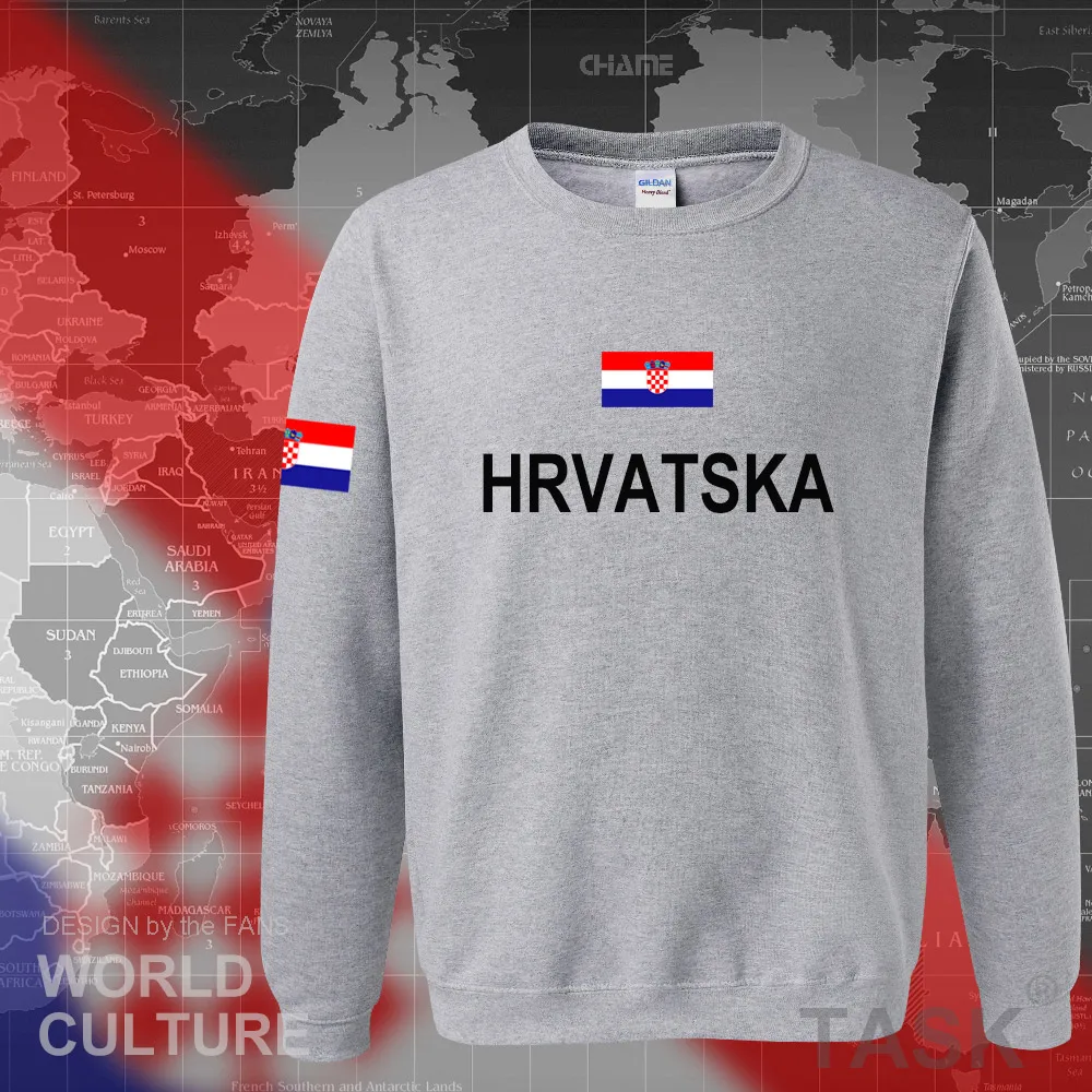 Croatia Hrvatska хорватские толстовки мужская Толстовка новая уличная одежда спортивный костюм nation team HRV croats