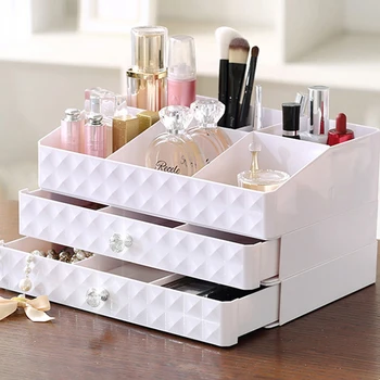 

New Multi Layer Makeup Organizer Plastic Box Multi-use Drawer Box Jewelry Cosmetic Storage Box Home Small Items Jewelry Box