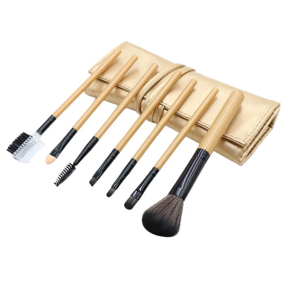 7pcs/lot Professional Makeup Pro Kits Brushes Solid Cosmetics Brush