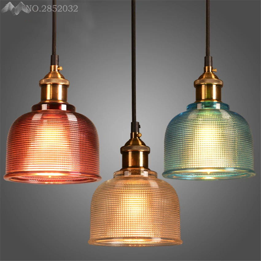 Jw_modern Art Pendant Lights Colorful Glass Lamp Luminaire European