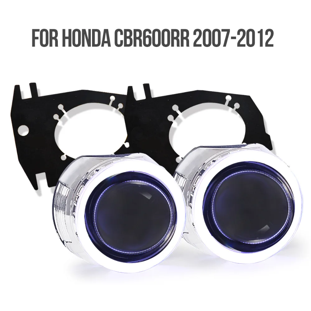 KT фар подходит для Honda CBR600RR 2007 2012 светодиодный Ангельские глазки мотоцикла HID