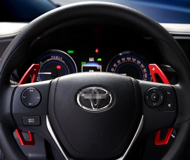High Quality Steering Wheel Shift Paddles Aeroe Aluminum Alloy High Quality Steering Wheel Shift Paddles Aeroe Aluminum Alloy Trim 2pcs For Toyota Rav4 Camry Corolla Accessories