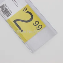 90 мм* 100 см с клейкой лентой плоский держатель этикеток цена полоса полка talker ПВХ пластиковый зажим полоса данных