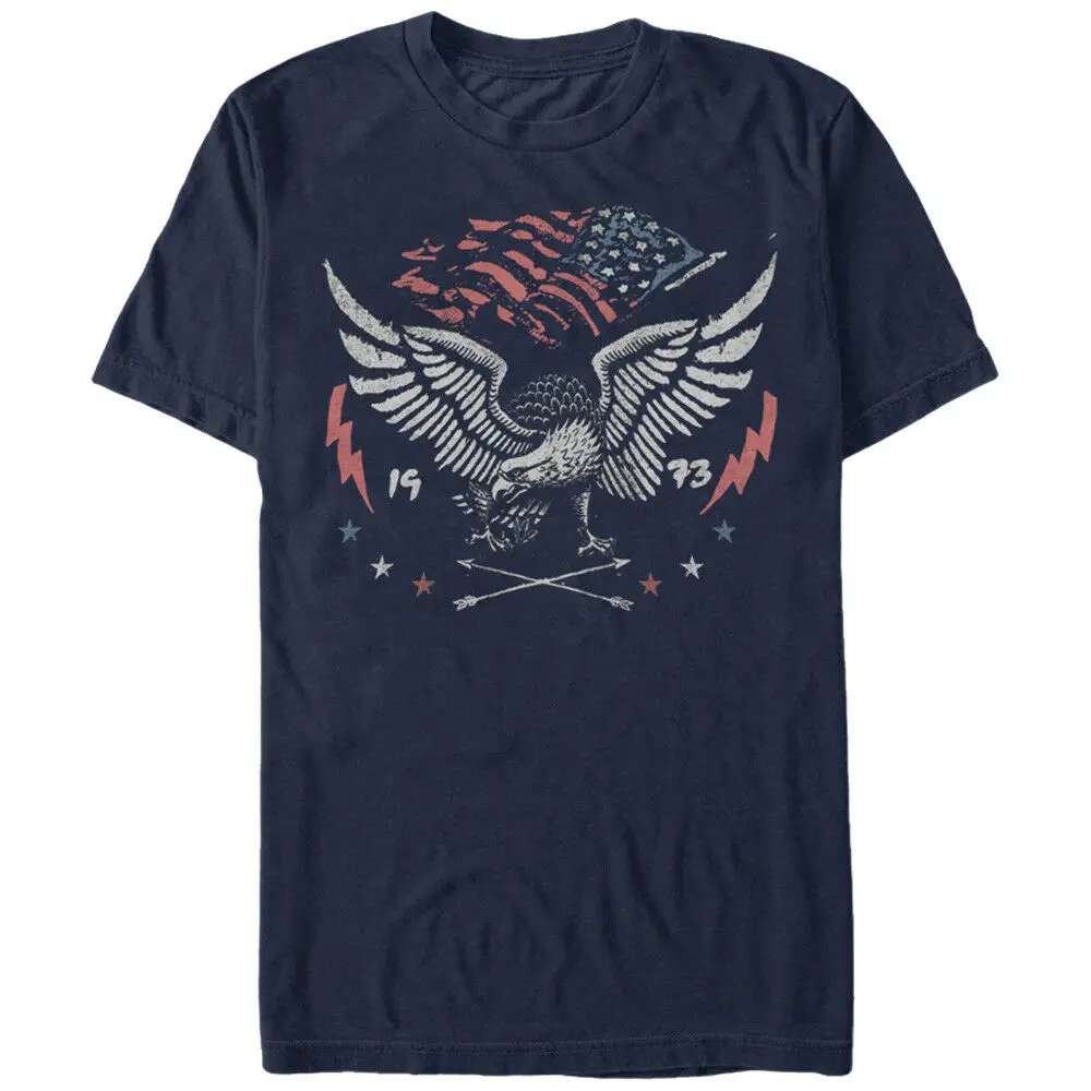 Lost Gods Fourth of July American Flag Eagle 1973 Mens Graphic T Shirt | Мужская одежда