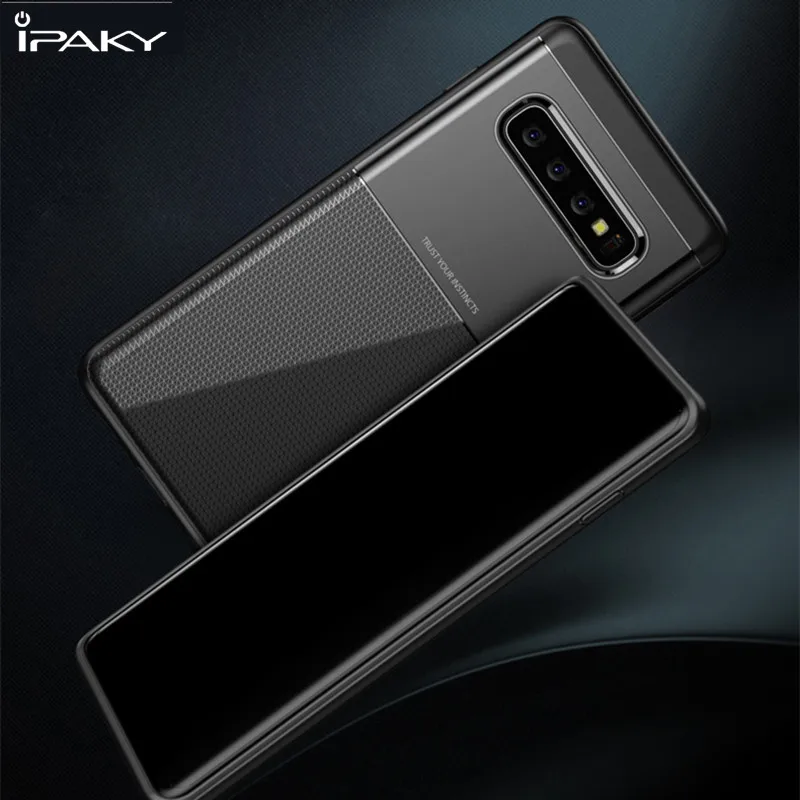 

for Samsung S 10 Case IPAKY S10e cover PC Hybrid Silicone Protective Armor Soft Shockproof for Samsung Galaxy S10 Plus E Cases