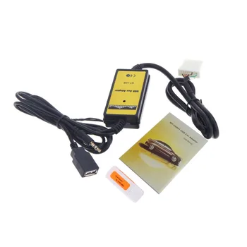 

Car USB Adapter MP3 Audio Interface AUX Data Cable Connect Virtual CD Changer for Mazda Input Audio Line