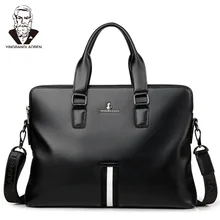 Мужской деловой портфель из искусственной кожи, сумка для ноутбука, сумка через плечо, сумка через плечо, двухслойная сумка-мессенджер, мужская дорожная сумка