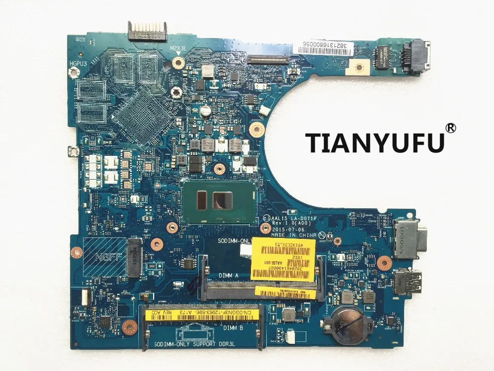 Материнская плата 5559 для ноутбука DELL оригинальная материнская 100% DDR3L бесплатная