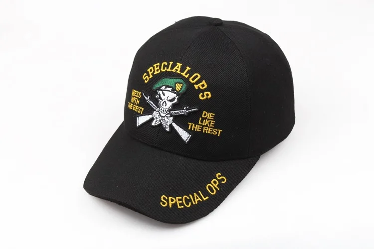 Новая мужская тактическая бейсбольная кепка с черепом, хлопковая ...