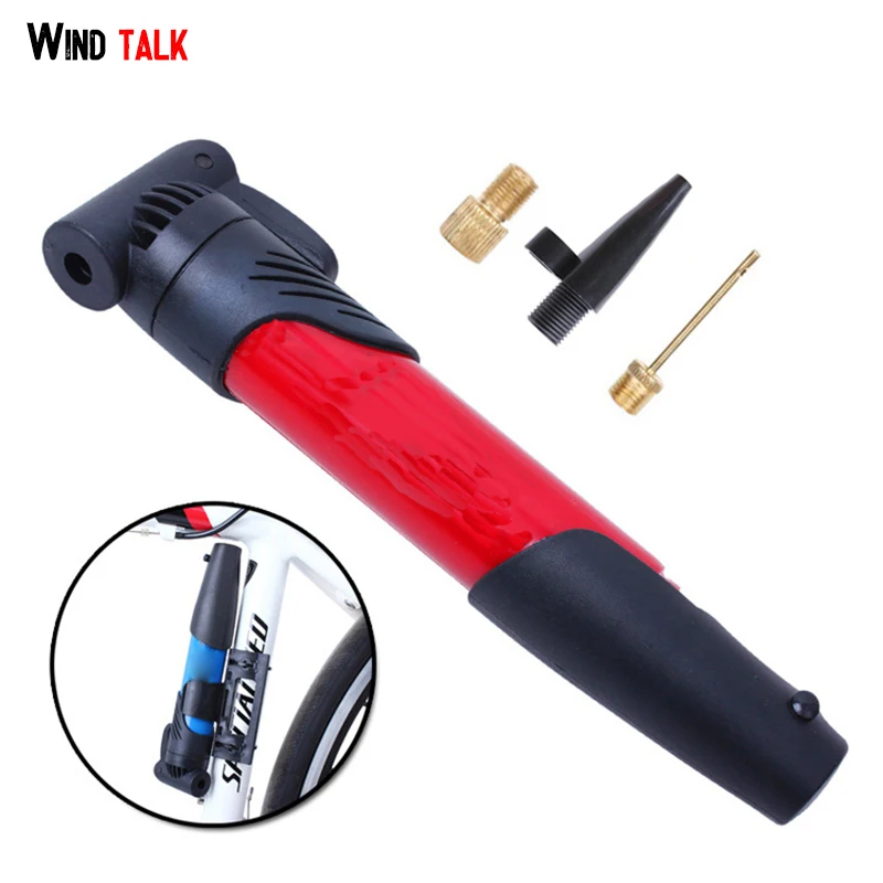 Wind Talk Mini Portable Bicycle Pump Air Tyre Bike Pump Ball Needle