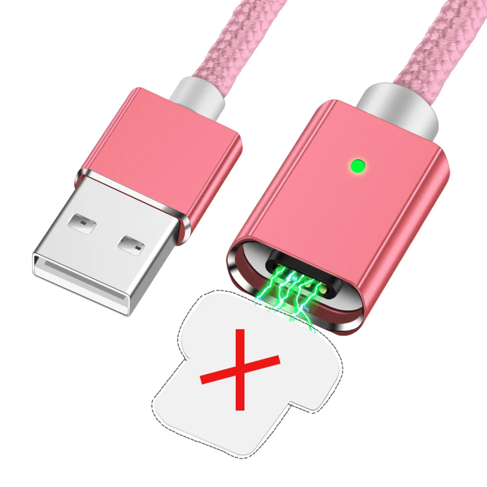 Магнитный usb кабель Олаф для быстрой зарядки для Iphone 7 X XR XS Max Micro usb type C USB C кабель для samsung galaxy S8 S9 Note 9 Plus - Цвет: Only cable No Plug