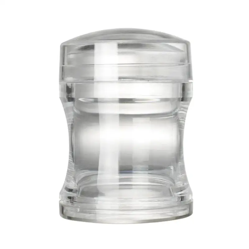 

Nail Art Stamper Clear Silicone Scraper with Cap Transparent Nail Stamping Manicure Beauty Tools Good Material Convenient to Use