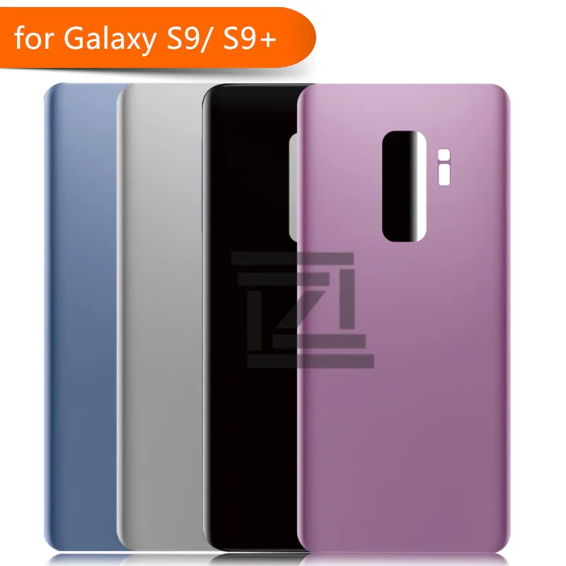 Для Galaxy S9 G960 Plus G965 Задняя крышка батареи для Samsung стекло Дверь Корпус Крышка