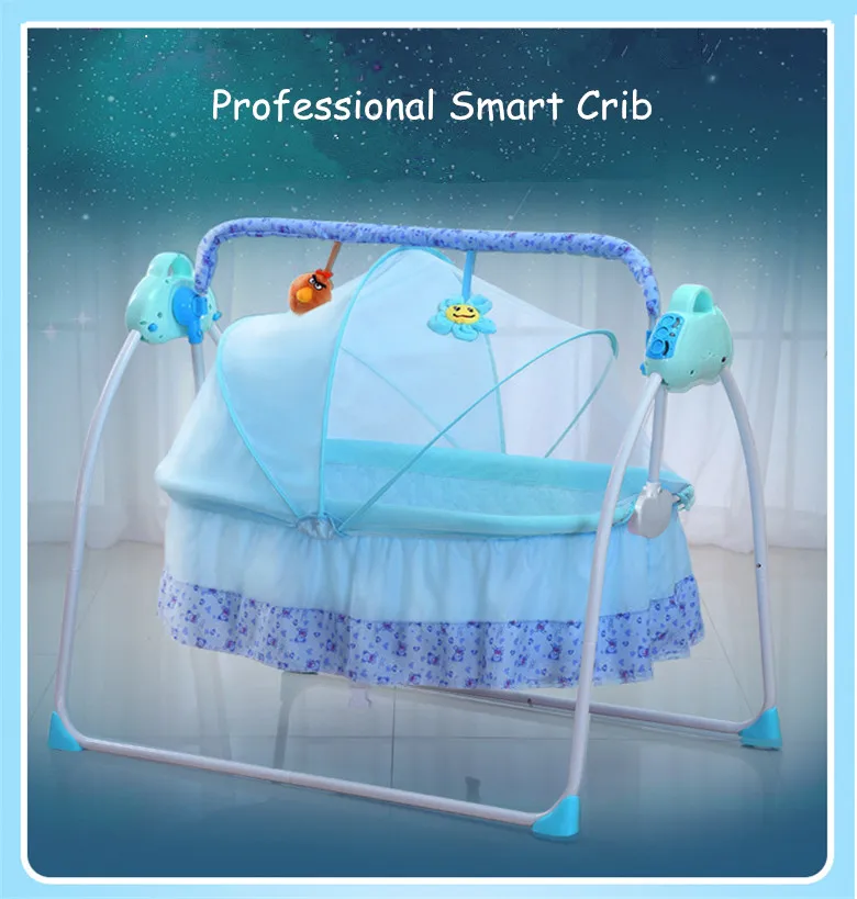 Многофункциональная детская кроватка интеллектуальная Колыбель Cuna Para Bebe электрическая портативная детская кроватка с Bluetooth младенческое музыкальное кресло-качалка
