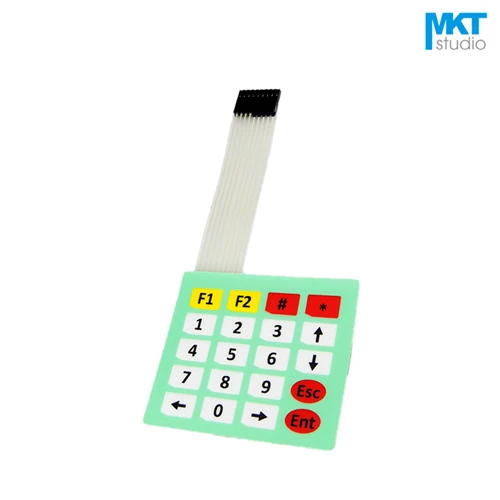 10Pcs Green 4*5 Membrane Numeric Functional Menu Matrix Keypad Keyboard Switch For MCU Interface 10Pcs Green 4*5 Membrane Numeric Functional Menu Matrix Keypad Keyboard Switch For MCU Interface