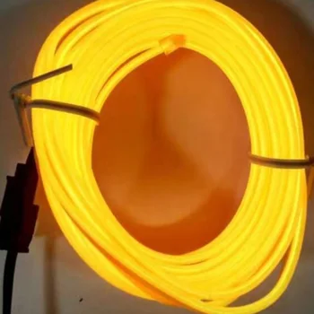 

3 Meters Auto Interior Refit Light Clamping Wire Flexible Neon Car Decorate with 12V Cigarette Drive NJ88