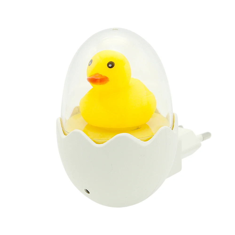 night lamp Cute Yellow Duck LED Night Light Sensor Control Dimmable Lamp Remote Control EU Plug 220V for Home Bedroom Children Kids Gift red night light