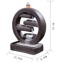 Дым керамический, с обратным потоком курильница коническая палка держатель кадило интерьера для занятий йогой