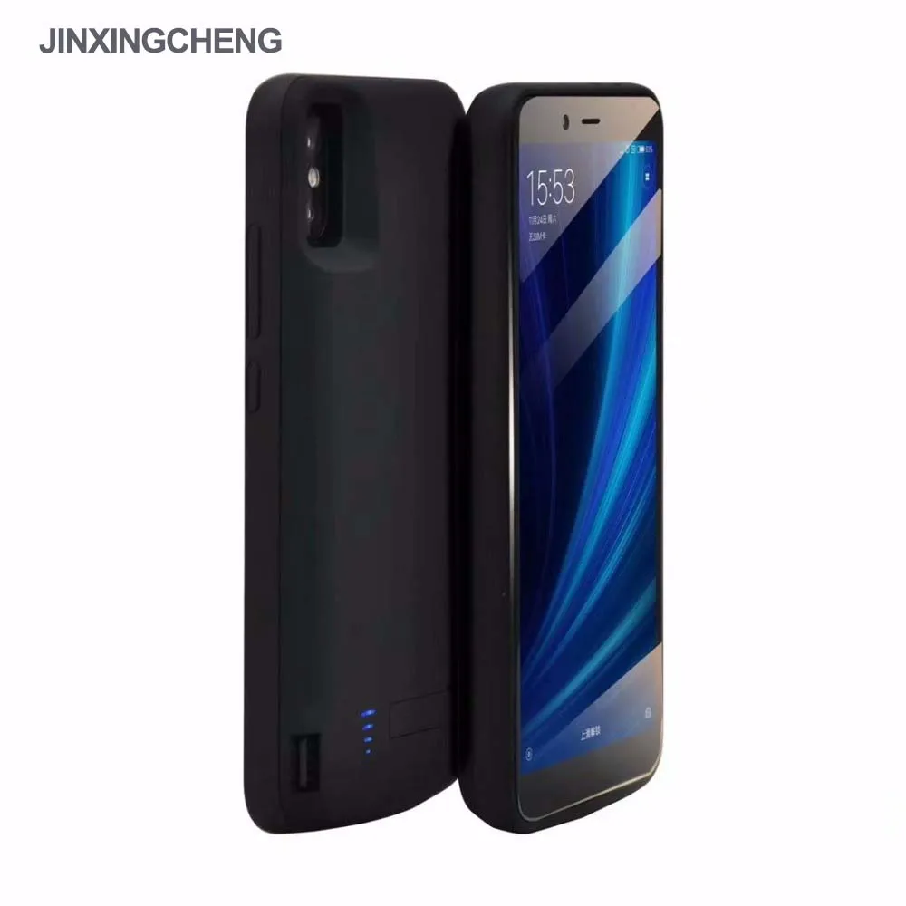

Jinxingcheng Fashion Bracket Stand Case for Xiaomi Mi A2 6000mah Back Clip Battery Wireless Fast Charger for Xiaomi Mi 6x Case