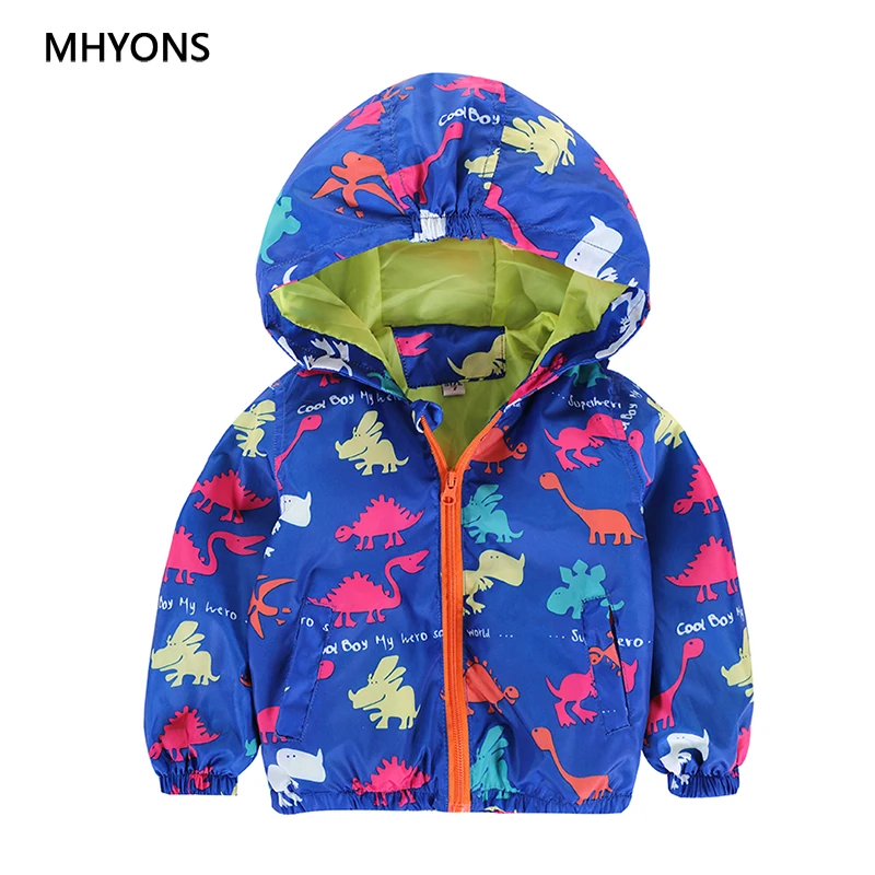 

MHYONS Cute Dinosaur Spring Children Coat Autumn Kids Jacket Boys Outerwear Coats Active Boy Windbreaker Baby Clothes Clothing