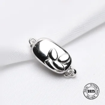 

925 Sterling Silver Ball Clasps For Necklace Bracelet Chain Buckle Hook Jewelry Findings