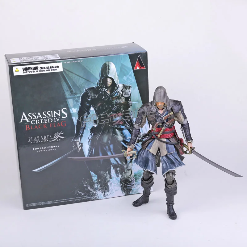 Play Arts KAI Assassin's Creed Black Flag Edward Kenway PVC Action Figure Collectible Toy 27cm Play Arts KAI Assassin's Creed Black Flag Edward Kenway PVC Action Figure Collectible Toy 27cm