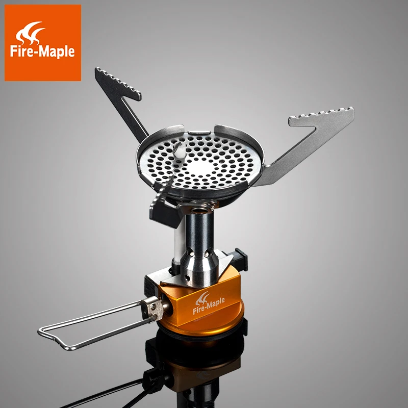 Gas Stove Super Lightweight Mini Pocket Outdoor Cooking Burner Folding Camping Gas Stove 2800W with Ignition