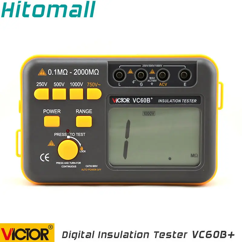 Professional Digital Multimeter Ground Resistance Meter Magger Meter